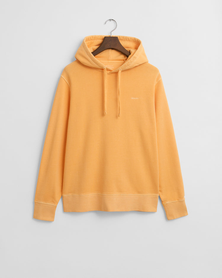 Bluza męska z kapturem regular fit pomarańczowa
