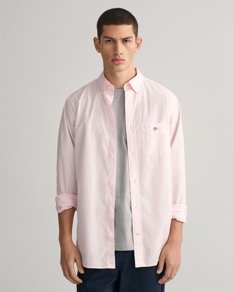 Popelinowa koszula regular fit