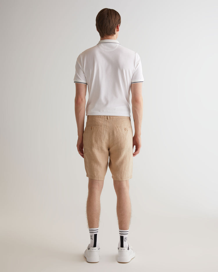 Szorty męskie relaxed fit beżowe