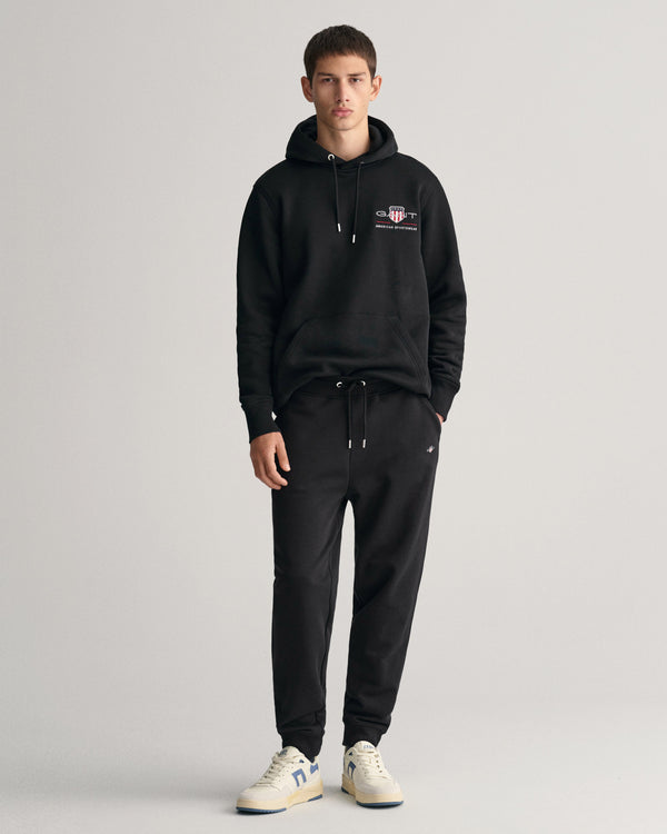 Spodnie dresowe męskie regular fit czarne