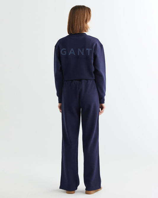 Spodnie dresowe damskie regular fit granatowe
