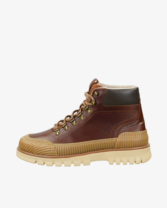 Buty zimowe męskie brązowe