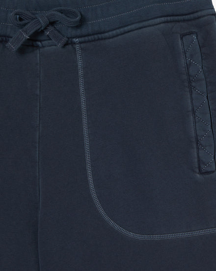 Bawełniane szorty męskie z nadrukiem regular fit granatowe