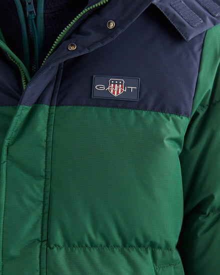 Kurtka męska z kapturem regular fit zielona