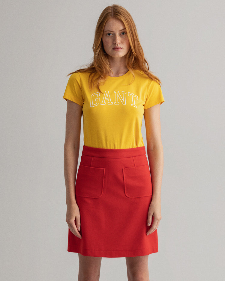 Damski t-shirt z logo Arch z krótkim rękawem