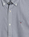 Męska niebieska koszula slim fit w paski