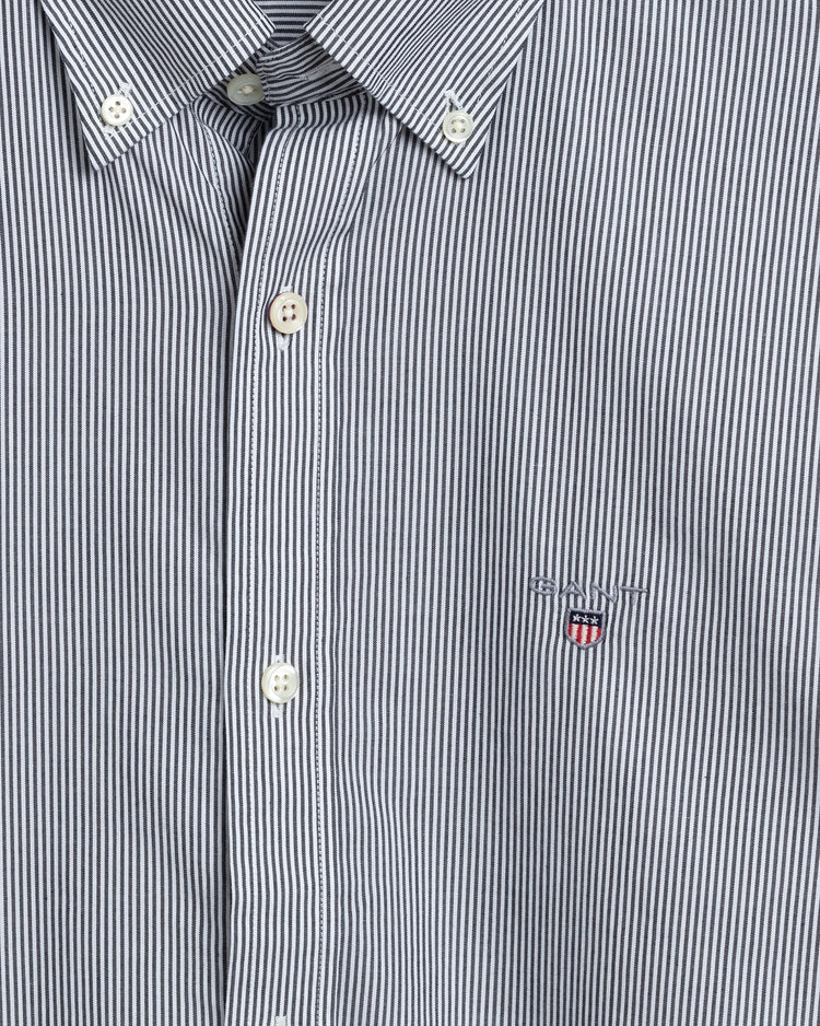 Męska niebieska koszula slim fit w paski