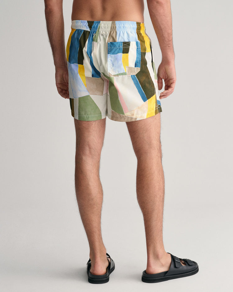 Szorty kąpielowe męskie regular fit żółte