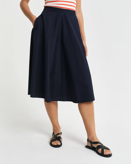 Spódnica damska loose fit granatowa