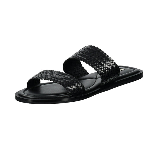 Skórzane sandały i klapki damskie czarne