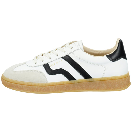 Skórzane sneakersy damskie białe