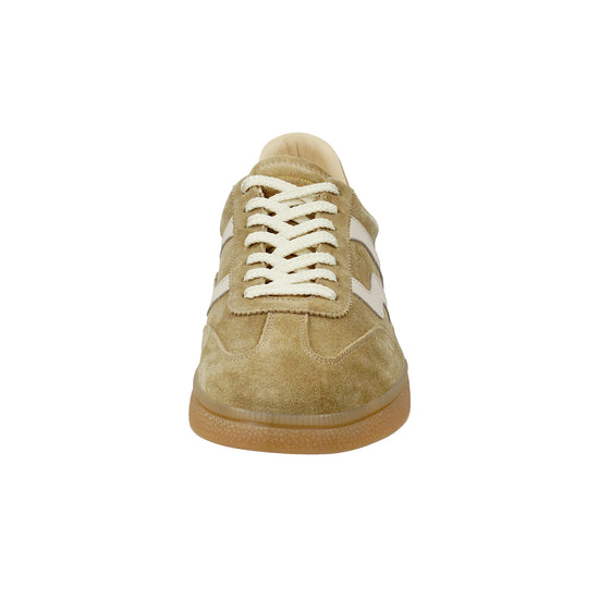 Skórzane buty sportowe męskie beżowe