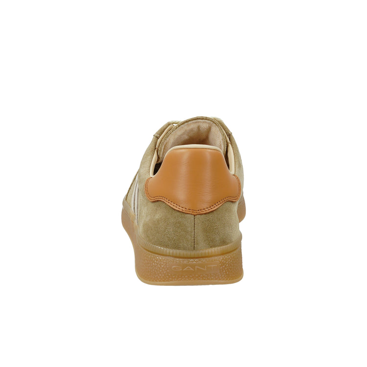 Skórzane buty sportowe męskie beżowe