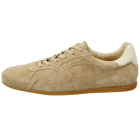 Skórzane sneakersy damskie beżowe