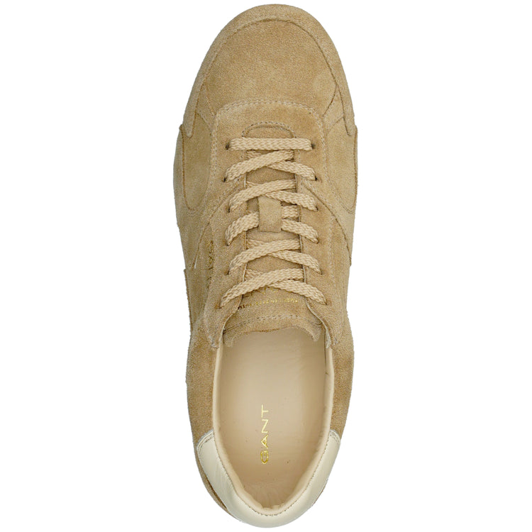 Skórzane sneakersy damskie beżowe