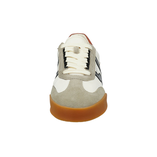 Sneakersy męskie w paski beżowe