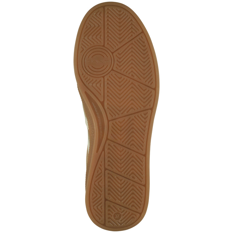 Skórzane sneakersy damskie złote