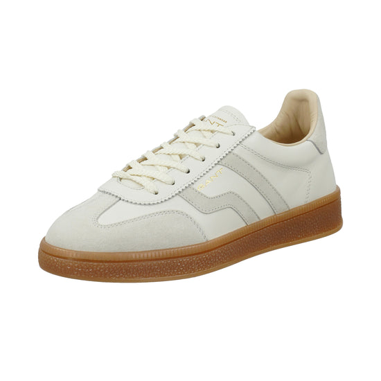 Skórzane sneakersy damskie białe