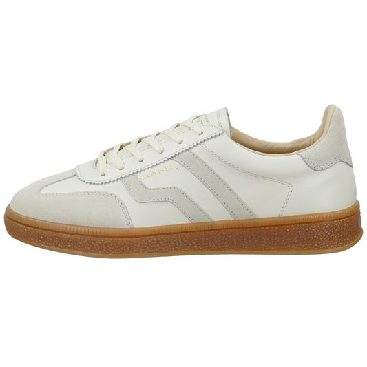 Skórzane sneakersy damskie białe