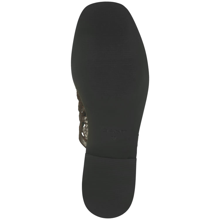 Skórzane sandały i klapki damskie brązowe