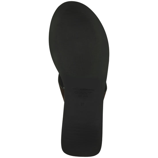 Skórzane sandały damskie brązowe