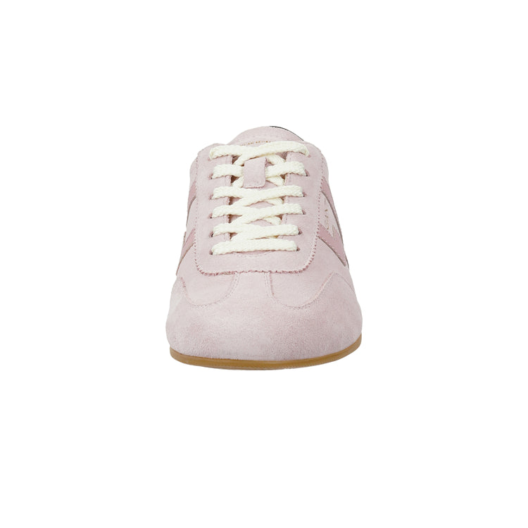 Skórzane buty sportowe damskie różowe