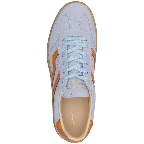 Skórzane buty sportowe damskie niebieskie