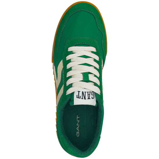 Skórzane buty sportowe męskie zielone