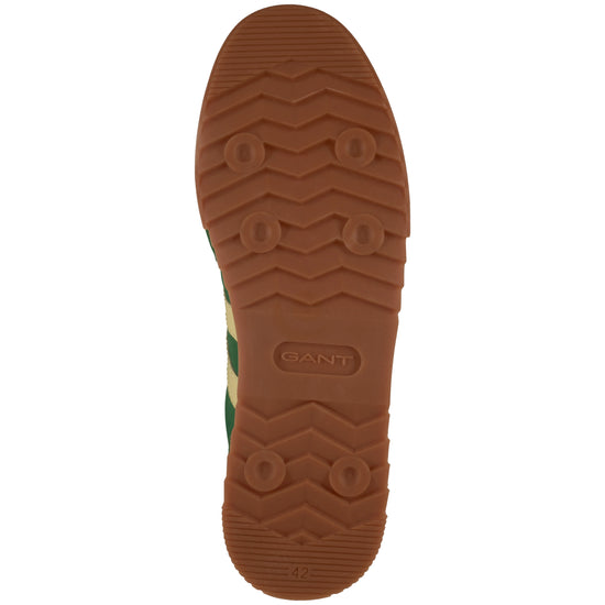 Skórzane buty sportowe męskie zielone