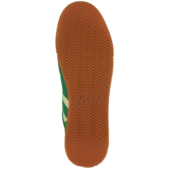 Skórzane sneakersy damskie zielone