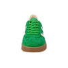 Skórzane sneakersy damskie zielone