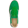 Skórzane sneakersy damskie zielone