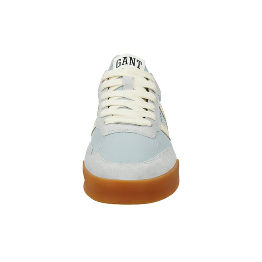Skórzane sneakersy męskie szare