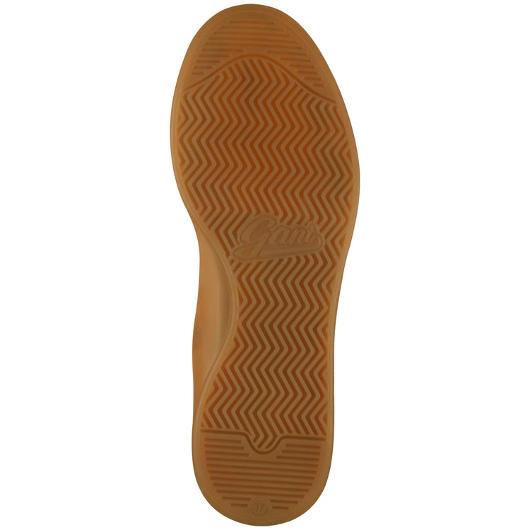 Skórzane sneakersy damskie brązowe