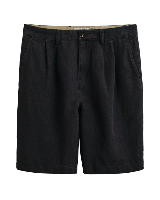 Bawełniane szorty męskie relaxed fit czarne