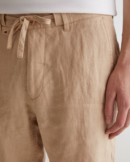 Szorty męskie relaxed fit beżowe