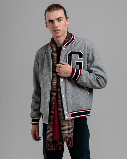 Kurtka męska zapinana na guziki z długim rękawem regular fit szara