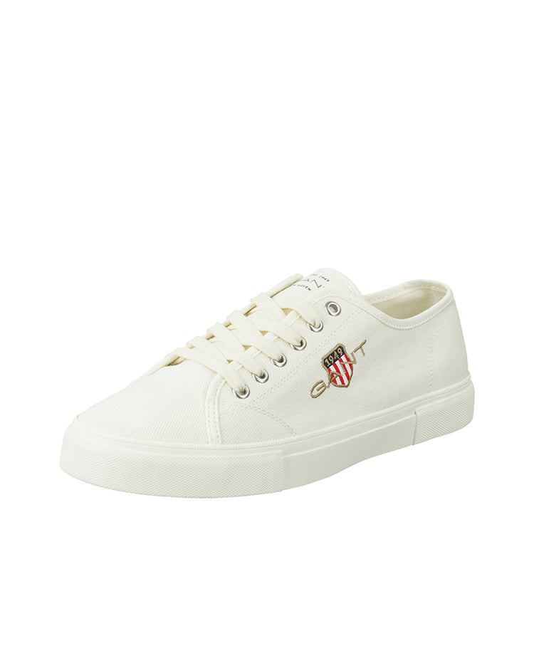 Buty sportowe męskie z nadrukiem białe