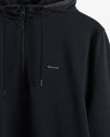 Bluza męska z zamkiem do połowy regular fit czarna