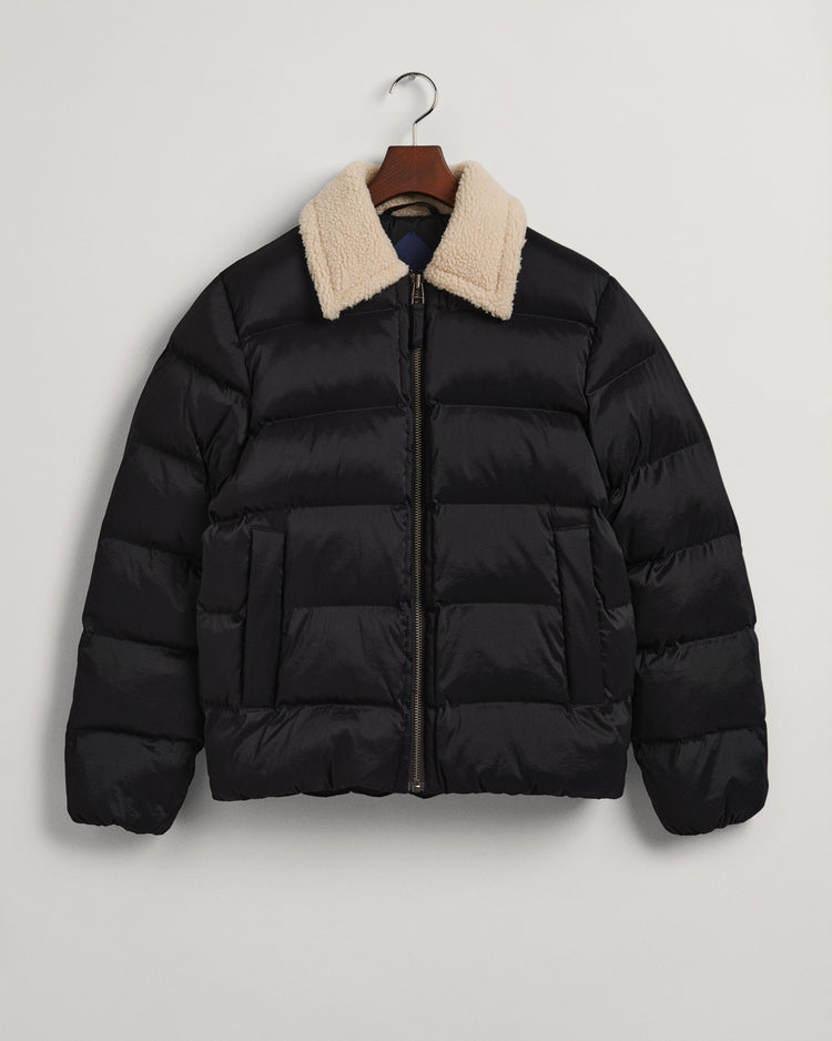 Kurtka męska z zamkiem regular fit czarna