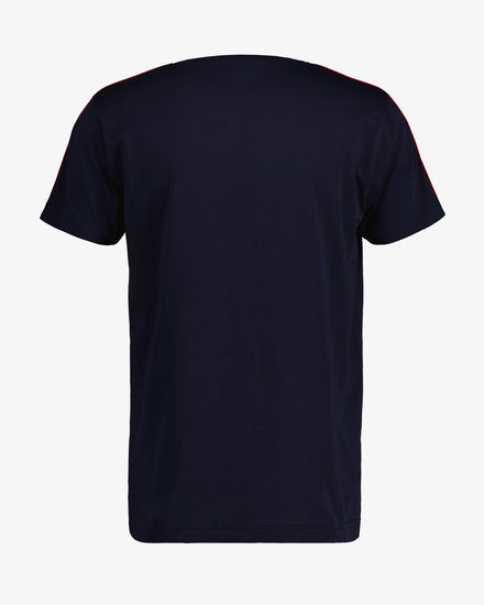 Męski t-shirt z taśmą na ramionach