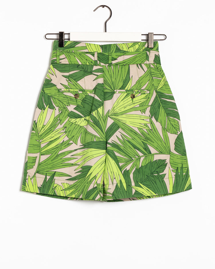 Szorty damskie regular fit zielone