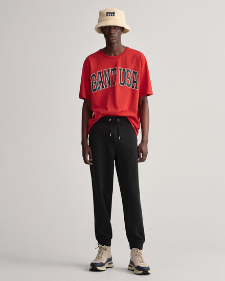 Spodnie dresowe męskie relaxed fit czarne