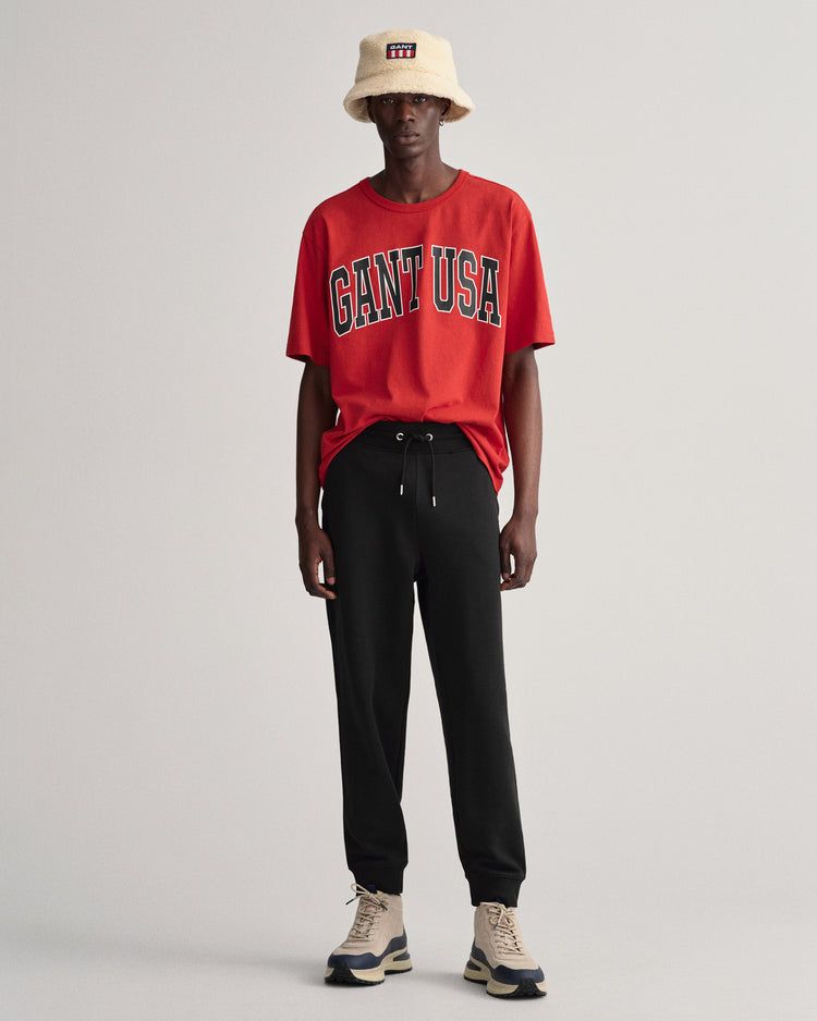 Spodnie dresowe męskie relaxed fit czarne