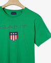 Bawełniany t-shirt męski z nadrukiem okrągły kołnierzyk regular fit