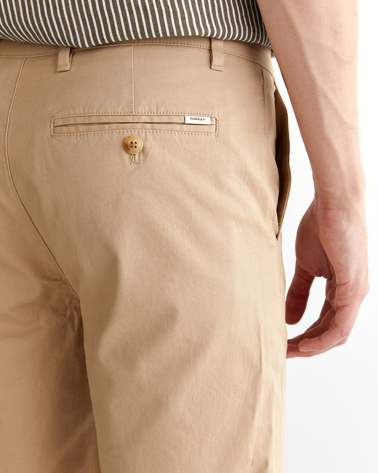 Szorty męskie slim fit beżowe