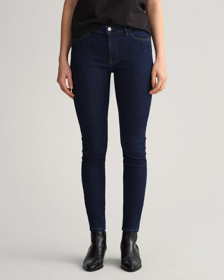 Damskie jeansy indygo Nella skinny fit