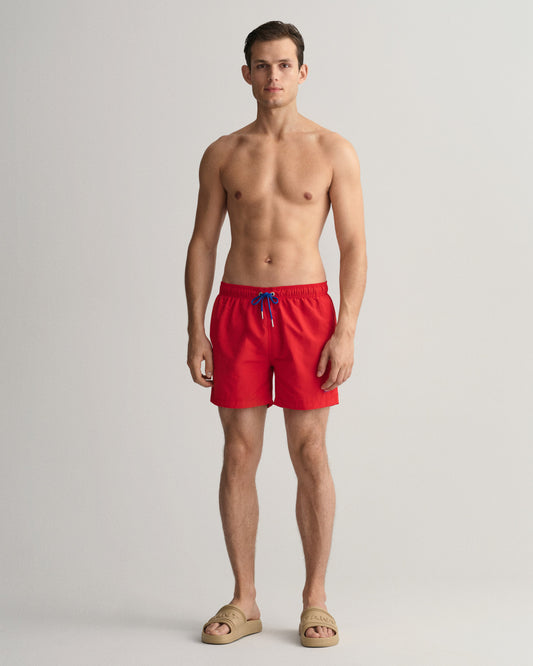 Szorty kąpielowe męskie classic fit czerwone