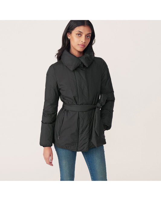 Kurtka damska z zamkiem z długim rękawem czarna