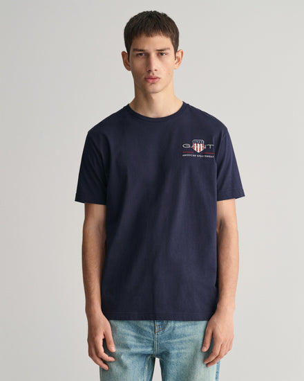 T-shirt męski z nadrukiem z okrągłym dekoltem regular fit